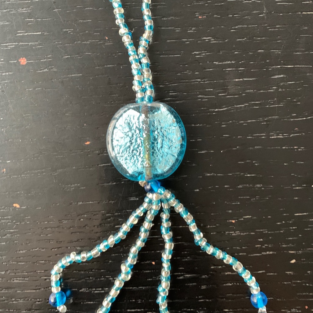 Handmade glass beads necklace